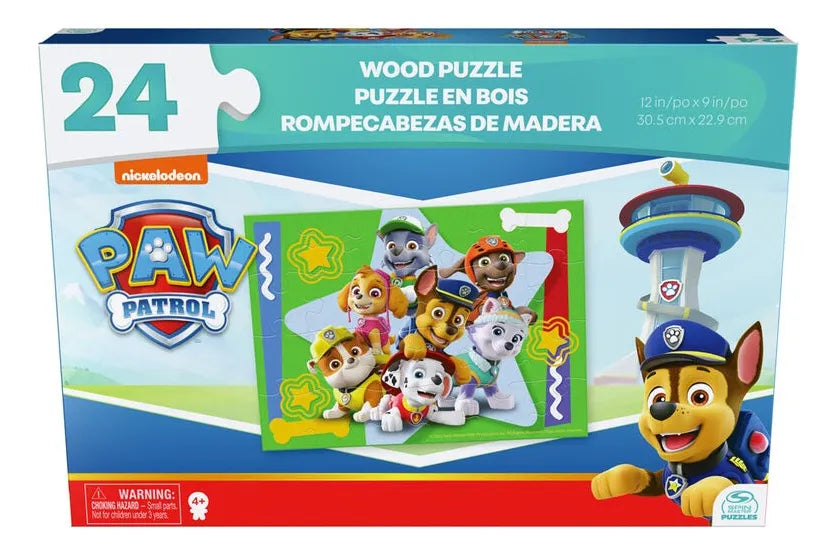 Paw Patrol Rompezabezas de Madera 24 Piezas